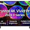 Samsung 108 cm (43 inches) D Series Crystal 4K Vivid Pro Ultra HD Smart LED TV UA43DUE77AKLXL (Black)