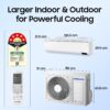 Samsung 1.5 Ton 5 Star (5-in-1 Convertible Cooling, 2023 Model, AR18CYNZABE, Stabilizer Free Operation, Inverter Split AC, White