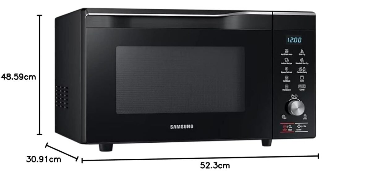 Samsung 32 L Convection Microwave Oven (MC32A7056CK/TL, Black, Slimfry) - Image 7