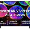 Samsung 138 cm (55 inches) D Series Crystal 4K Vivid Pro Ultra HD Smart LED TV UA55DUE77AKLXL (Black)