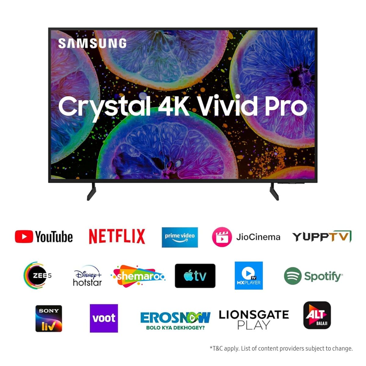 Samsung 138 cm (55 inches) D Series Crystal 4K Vivid Pro Ultra HD Smart LED TV UA55DUE77AKLXL (Black) - Image 3