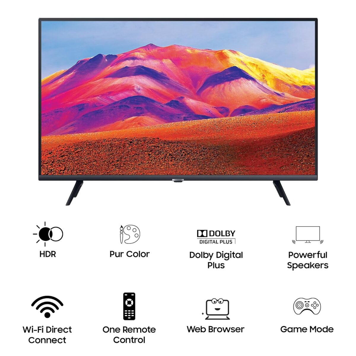 Samsung 108 cm (43 inches) Full HD Smart LED TV UA43T5450AKXXL (Black) - Image 3