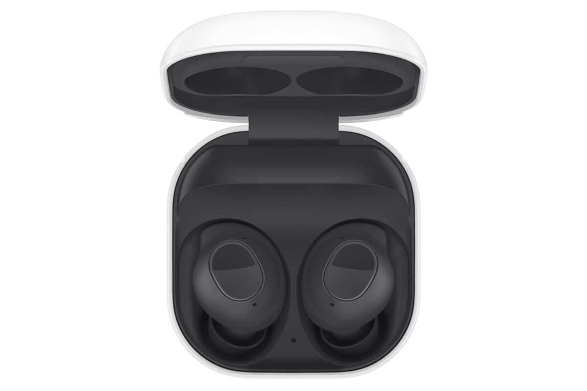 Samsung Galaxy Wireless Buds FE (in Ear) (Graphite)|Powerful Active Noise Cancellation | Enriched Bass Sound | Ergonomic Design | 6-21 Hrs Play Time - Image 2